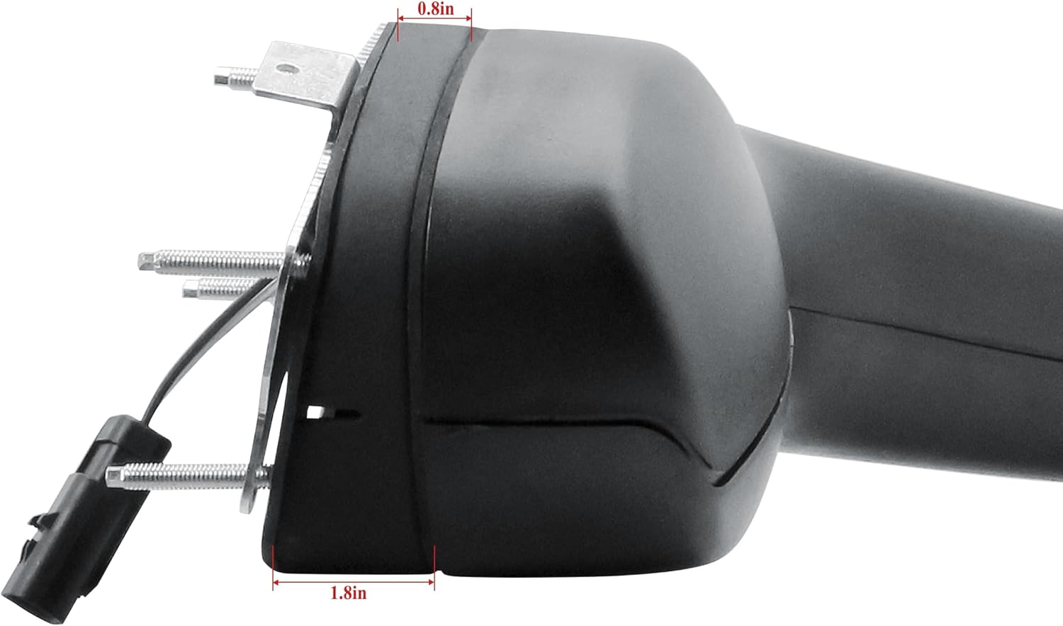 Replacement Passenger Right Side Hood Mirror Chrome Back Cover with Heated for Kenworth T680 New Gen 2022-2026